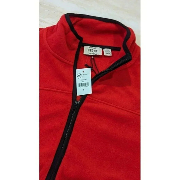 NWT Never Lose HEDGE Men's Zipper Front Fleece Jacket Red Size S (MSRP $79) - Picture 5 of 5